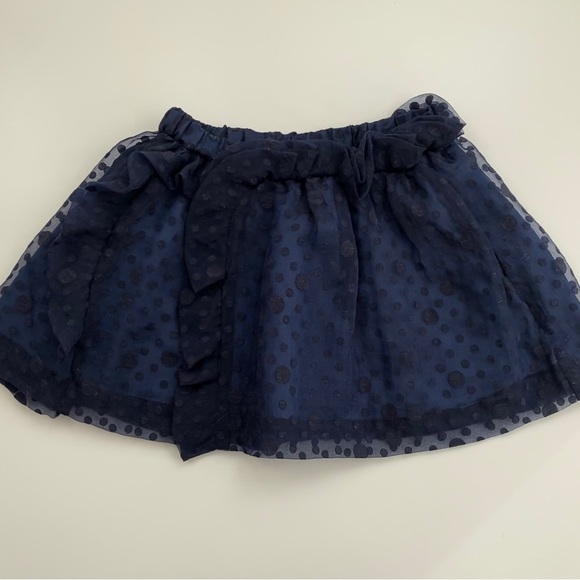Crewcuts Navy Ruffle Dot Skirt - Picture 9 of 9